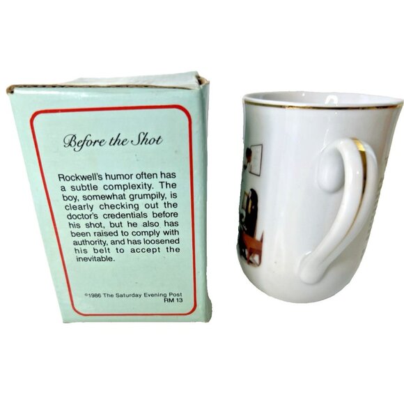 Norman Rockwell 1986 Saturday Evening Post Collection "Before The Shot" Collecti - Picture 4 of 12